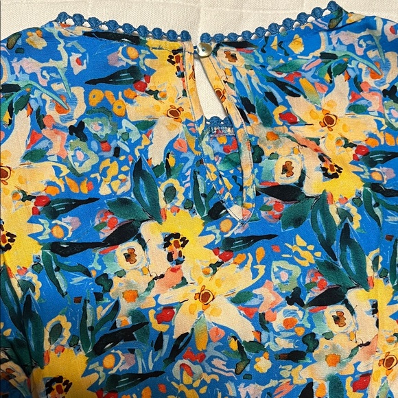 JODIFL Blue Floral Casual Dress - Picture 4 of 5